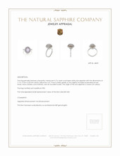 6.76 Ct. White Sapphire Pave Ring, Platinum 950 Appraisal