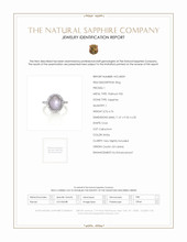 6.76 Ct. Sapphire Pave Ring, Platinum 950 Scan Report