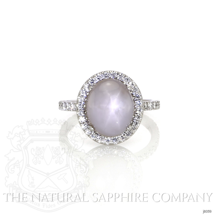 6.76 Ct. White Sapphire Pave Ring, Platinum 950