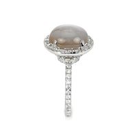 6.76 Ct. White Sapphire Pave Ring, Platinum 950 Image