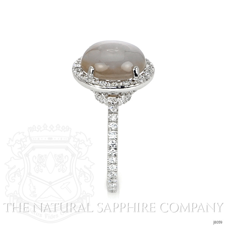 6.76 Ct. White Sapphire Pave Ring, Platinum 950