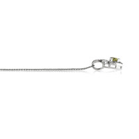 1.01 Ct. Sapphire Natural Diamond Antique Style Pendant, 14K White Gold Image