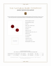 0.40 Ct.Tw. Ruby Studs Earrings, 14K White Gold Scan Report