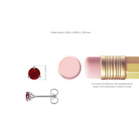0.40 Ct.Tw. Ruby Studs Earrings, 14K White Gold Image
