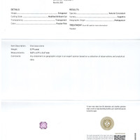 0.79 Ct. Sapphire Natural Diamond Pave Necklace, 14K White Gold Scan Report