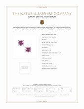0.85 Ct.Tw.Total Carat Weight Pink Sapphire Studs Earrings, 14K White Gold Scan Report