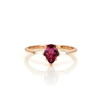 0.77 Ct. Pink Sapphire and Natural Diamond Three Stone Ring, 14K Rose Gold Video