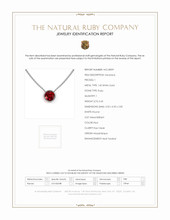 0.45 Ct. Ruby Bezel Necklace, 14K White Gold Scan Report