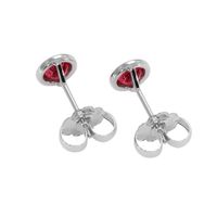 0.65 Ct.Tw. Ruby Studs Earrings, 14K White Gold Image