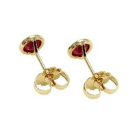 0.65 Ct.Tw. Ruby Studs Earrings, 14K Yellow Gold Image