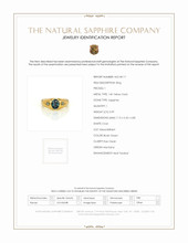 0.99 Ct. Sapphire Sapphire Men's Ring, 14K Yellow Gold Scan Report