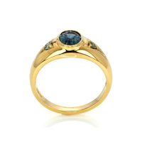 0.99 Ct. Sapphire Sapphire Men's Ring, 14K Yellow Gold Image