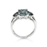 2.45 Ct. Sapphire Sapphire Three Stone Ring, 14K White Gold Image