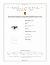 1.21 Ct. Sapphire Sapphire Solitaire Ring, 14K White Gold Scan Report