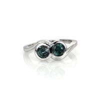 1.11 Ct. Sapphire Accent Stones Ring, 14K White Gold Video