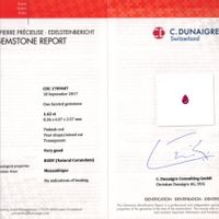 1.42 Ct. Ruby Natural Diamond Pave Ring, Platinum 950 Scan Report