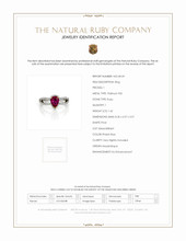 1.42 Ct. Ruby Natural Diamond Pave Ring, Platinum 950 Scan Report