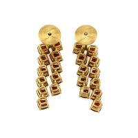 10.16 Ct.Tw. Ruby Accent Stones Earrings, 18K Yellow Gold Image