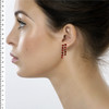 10.16 Ct.Tw.Total Carat Weight Ruby Earrings, 18K Yellow Gold Image