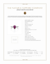 1.81 Ct. Pink Sapphire and Natural Diamond Pave Ring, Platinum 950 Scan Report