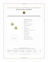 0.60 Ct.Tw.Total Carat Weight Yellow Sapphire Studs Earrings, 14K White Gold Scan Report