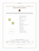 0.60 Ct.Tw.Total Carat Weight Yellow Sapphire Studs Earrings, 14K White Gold Scan Report