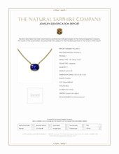 0.50 Ct. Blue Sapphire Bezel Necklace, 14K Yellow Gold Scan Report