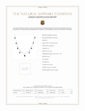 4.80 Ct. Blue Sapphire Accent Stones Necklace, 18K White Gold Scan Report
