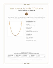 3.15 Ct. Ruby Bezel Necklace, 18K Yellow Gold Scan Report