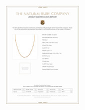 3.15 Ct. Ruby Bezel Necklace, 18K Yellow Gold Scan Report