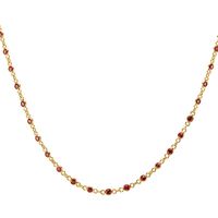 3.15 Ct. Ruby Bezel Necklace, 18K Yellow Gold Image