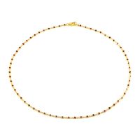 3.15 Ct. Ruby Bezel Necklace, 18K Yellow Gold Image