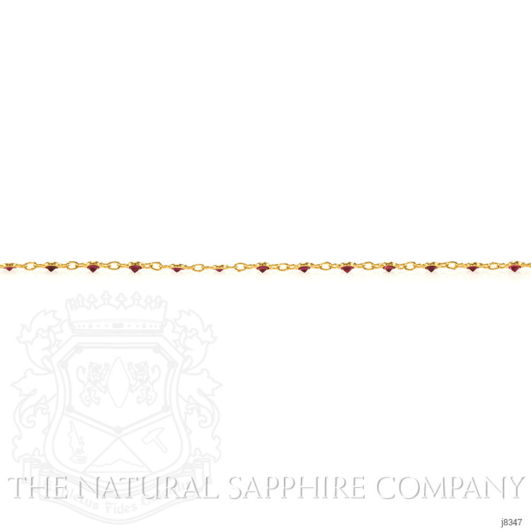 3.15 Ct. Ruby Bezel Necklace, 18K Yellow Gold