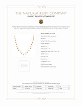 1.38 Ct. Ruby Bezel Necklace, 18K Yellow Gold Scan Report