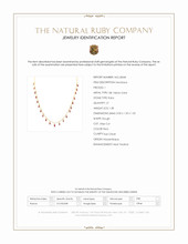 1.38 Ct. Ruby Bezel Necklace, 18K Yellow Gold Scan Report