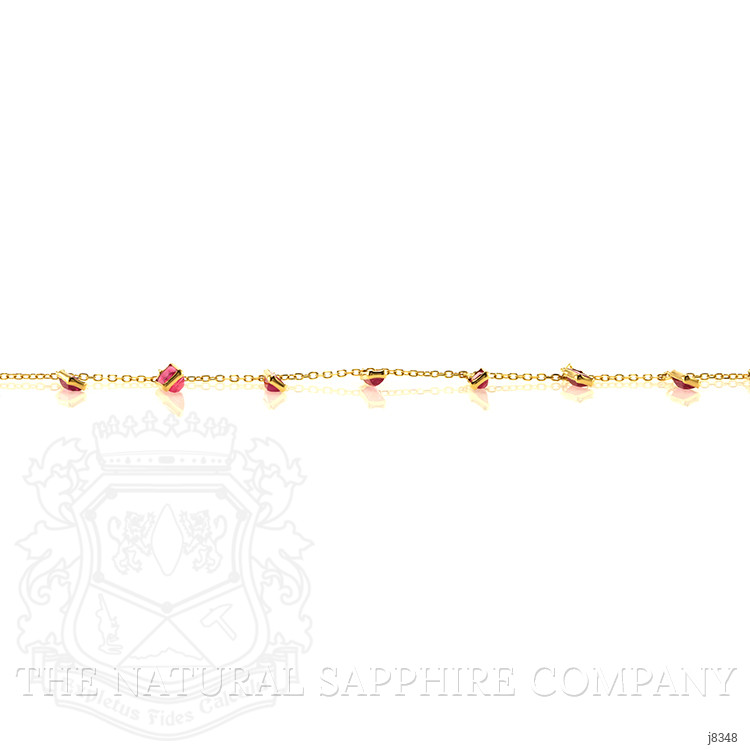 1.38 Ct. Ruby Bezel Necklace, 18K Yellow Gold