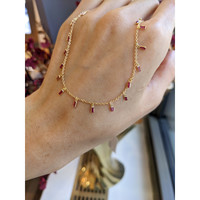 1.38 Ct. Ruby Bezel Necklace, 18K Yellow Gold Life Style