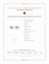 0.65 Ct. Blue Sapphire Solitaire Cufflink, Silver Scan Report
