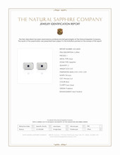 0.65 Ct. Blue Sapphire Solitaire Cufflink, Silver Scan Report