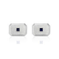 0.65 Ct. Sapphire Silver cufflink