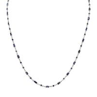 5.07 Ct. Sapphire 18K White Gold necklace