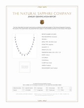 3.42 Ct. Blue Sapphire Accent Stones Necklace, 18K White Gold Scan Report
