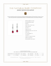 0.90 Ct.Tw.Total Carat Weight Ruby Bezel Earrings, 14K White Gold Scan Report