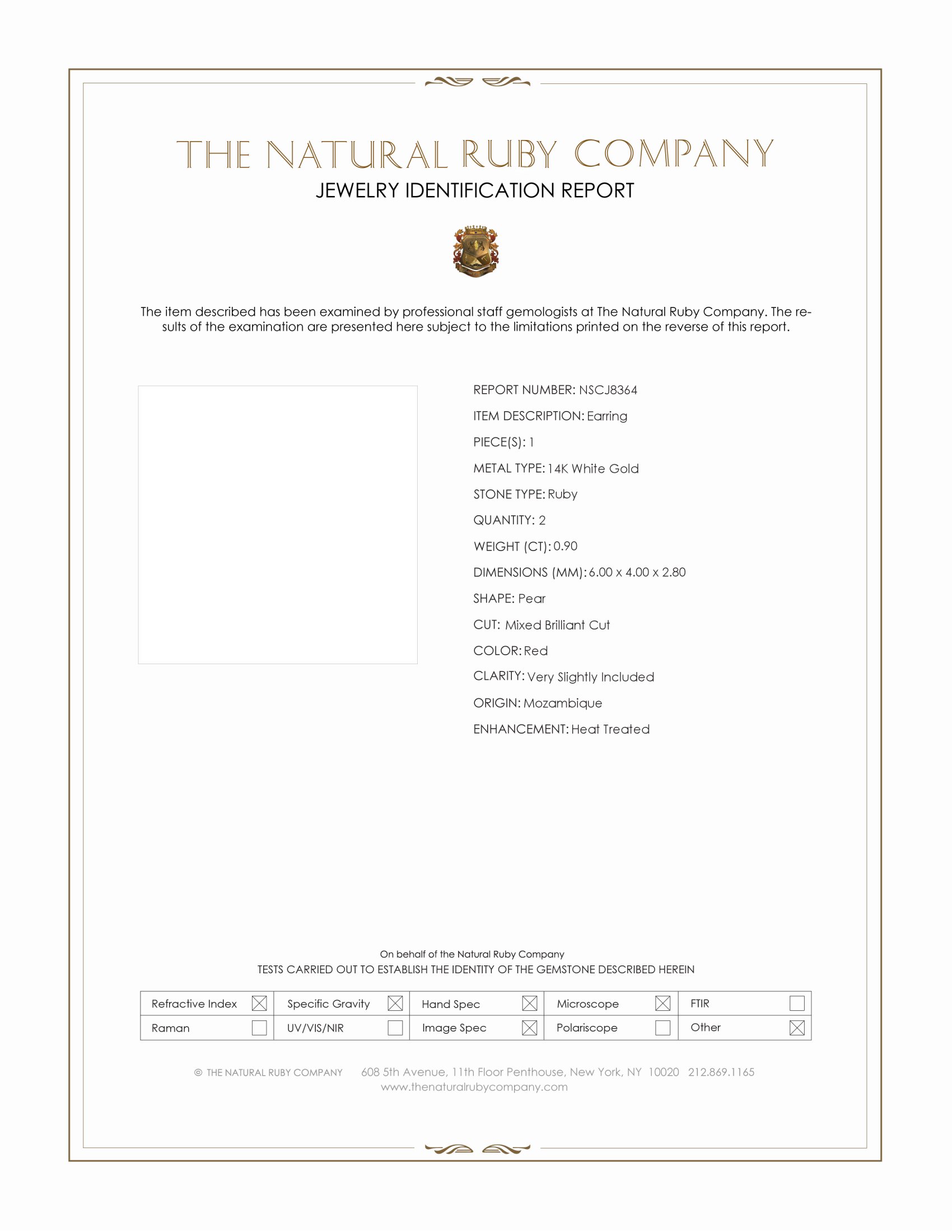 0.90 Ct.Tw. Ruby Bezel Earrings, 14K White Gold