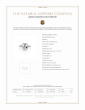 2.80 Ct. White Sapphire and Natural Diamond Pave Ring, 14K White Gold Scan Report