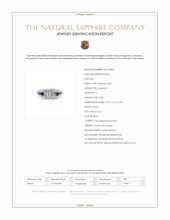 0.38 Ct. Blue Sapphire and Natural Diamond Antique Style Ring, Platinum 950 Scan Report