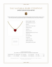0.45 Ct. Ruby Bezel Necklace, 14K Yellow Gold Scan Report