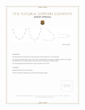 1.40 Ct. Pink Sapphire Accent Stones Necklace, 14K White Gold Appraisal