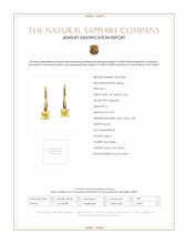 0.60 Ct.Tw. Yellow Sapphire Hoops Earrings, 14K Yellow Gold Scan Report