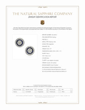 1.97 Ct.Tw.Total Carat Weight Blue Sapphire and Natural Diamond Studs Earrings, Platinum 950 Scan Report
